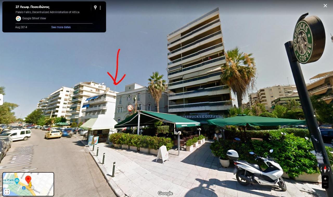 Luxury Seaside Apartment Next To Starbucks Opossite The Beach Park Of Flisvos Atenas Exterior foto
